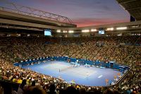 Tennis match at Rod Laver arena